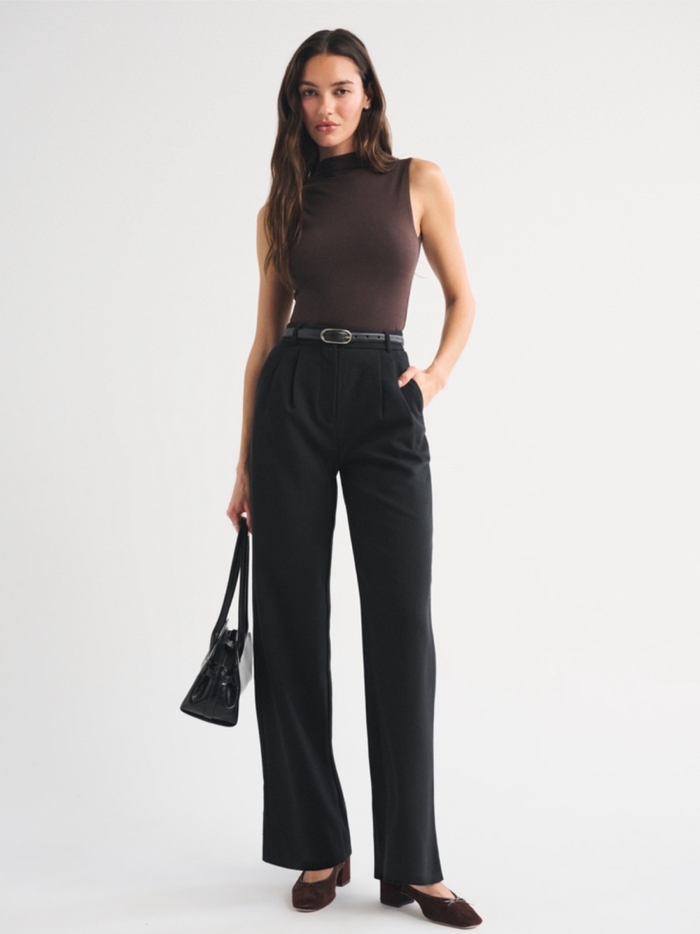 Abercrombie Sloane Tailored Curve Love Wide Leg Pant